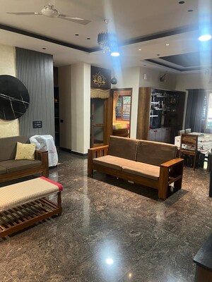 Living Room in 3 BHK Apartment at Godrej Aqua, International Airport Road – for Sale