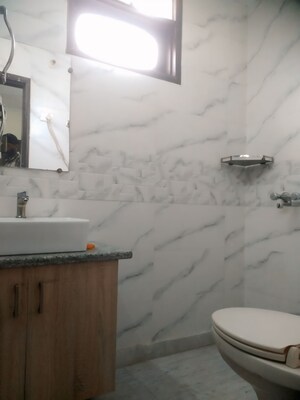 Bathroom in 2 BHK Builder Floor at New Rajinder Nagar – for Rent
