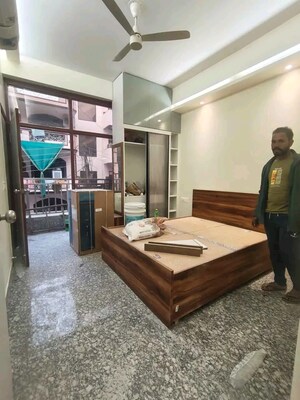 Bedroom in 2 BHK Builder Floor at Chattarpur – for Rent