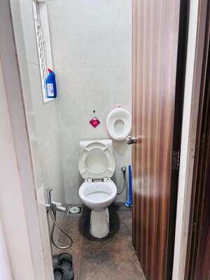 Bathroom in 1 BHK Apartment at Mahaavir Anmol, Ghansoli – for Rent