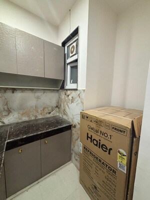 Kitchen in 1 RK Builder Floor at Ansal Sushant Lok I, Sector 43 – for Rent