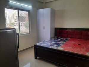 Bedroom in 1 BHK Builder Floor at Jaypee Klassic Arcade, Sector 134 – for Rent