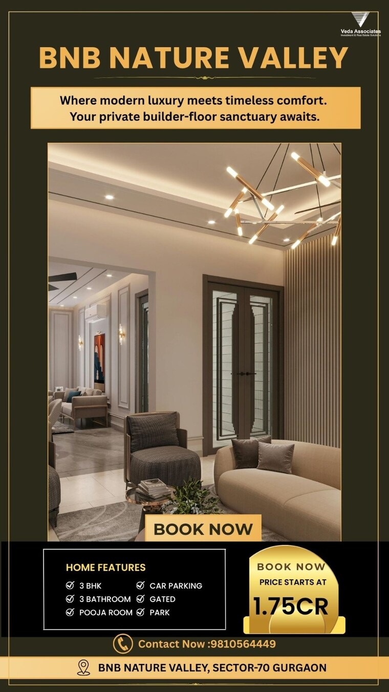 Bedroom, puri-kohinoor 3 Bedroom 174 Sq.Yd. Builder Floor In Sector 89 Faridabad 9480931