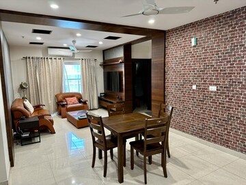 Living Room in 3 BHK Apartment at Prestige High Fields, Gachibowli – for Rent