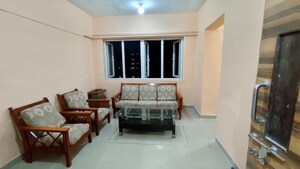 Living Room in 1 BHK Apartment at Royal Palms, Goregaon East – for Rent