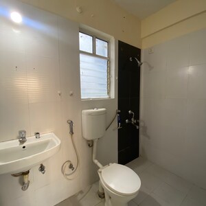 Bathroom in 3 BHK Apartment at Aishwaryam Greens Co-operative Housing Society, Jagtap Dairy – for Rent