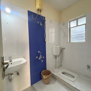 Bathroom in 3 BHK Apartment at Aishwaryam Greens Co-operative Housing Society, Jagtap Dairy – for Rent