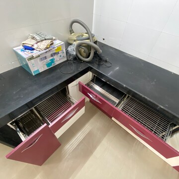 Kitchen in 3 BHK Apartment at Aishwaryam Greens Co-operative Housing Society, Jagtap Dairy – for Rent