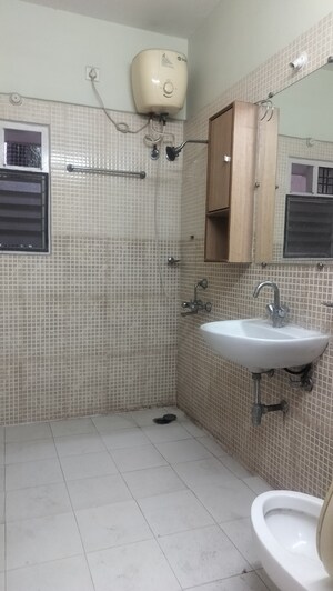Bathroom in 3 BHK Apartment at Jubilee Hills – for Rent