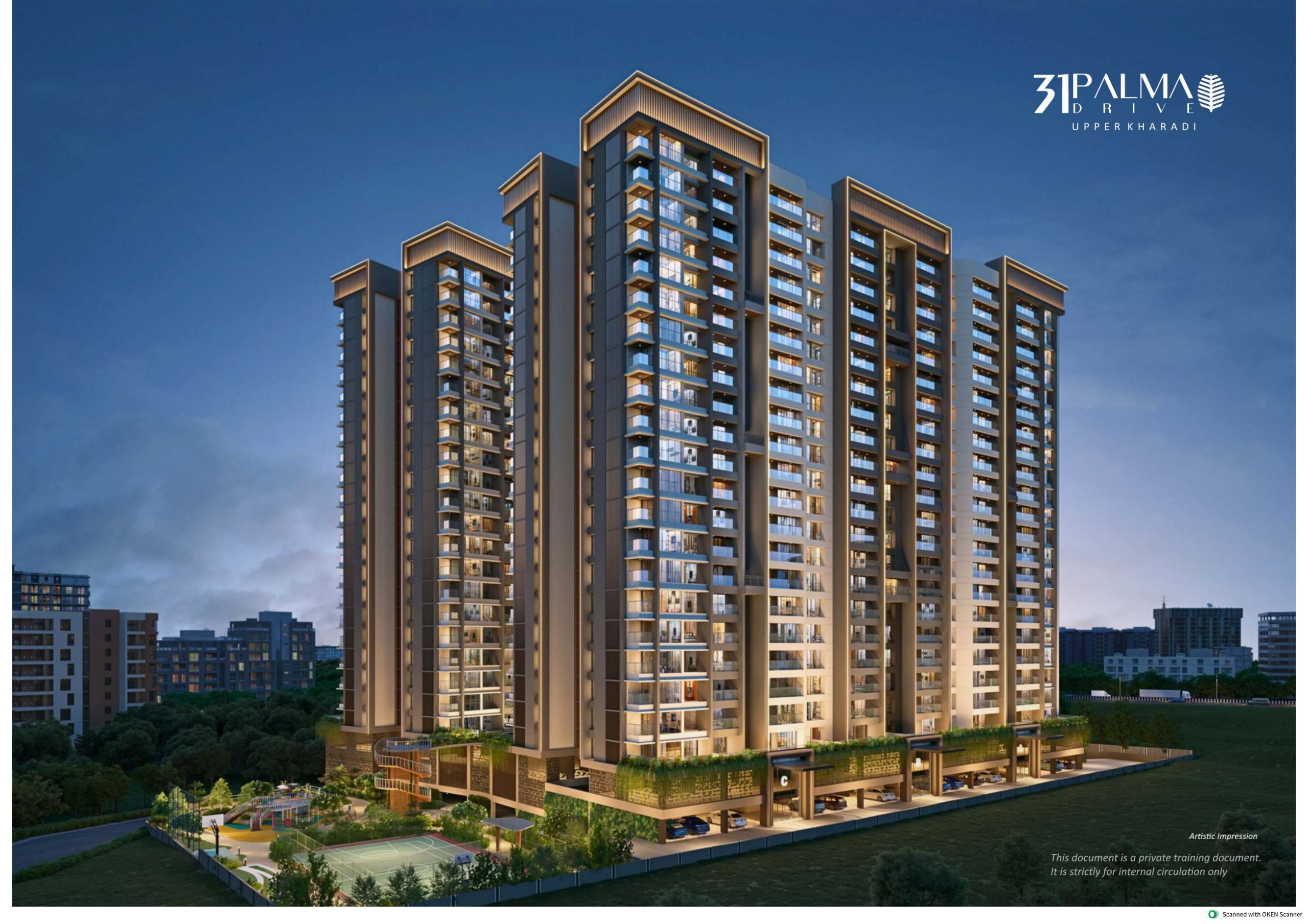 3 BHK 1090 Sq.Ft. Apartment in Bhandari 31 Palma Drive