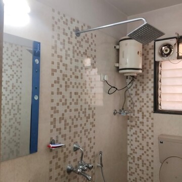 Bathroom in 3 BHK Apartment at Shubharambh Towers, Ghodbunder Road – for Rent