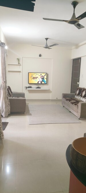 Living Room in 2 BHK Apartment at Siddhi Nisarg, Wakad – for Rent
