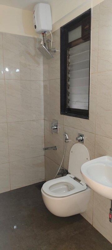 Bathroom in 3 BHK Apartment at Chandak 34 Park Estate, Goregaon West – for Rent
