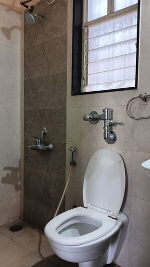 Bathroom in 2 BHK Apartment at Nyati Equatorial II, Bavdhan – for Rent