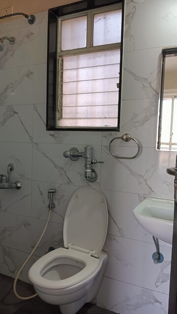 Bathroom in 2 BHK Apartment at Nyati Equatorial II, Bavdhan – for Rent