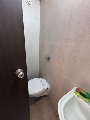 Bathroom in 3 BHK Apartment at Galaxy Carina, Kharghar – for Rent