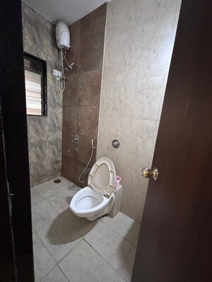 Bathroom in 3 BHK Apartment at Galaxy Carina, Kharghar – for Rent