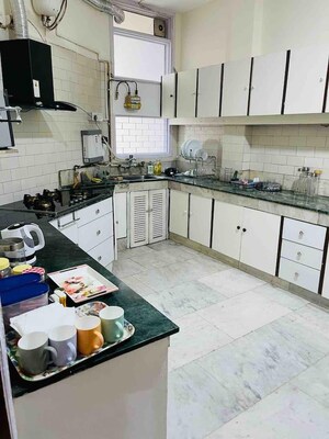 Kitchen in 3 BHK Builder Floor at Greater Kailash ii – for Rent