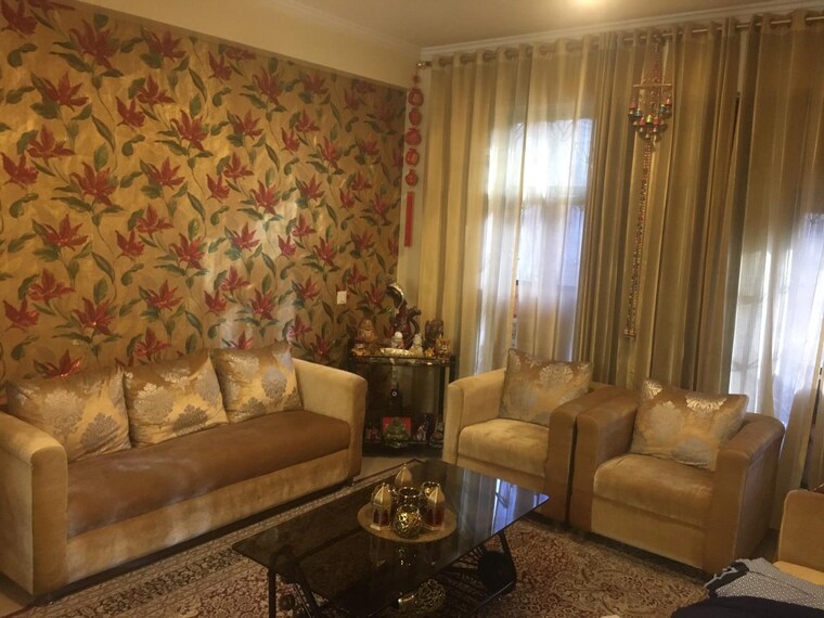 Living Room, m2k-aura 3 Bedroom 1850 Sq.Ft. Builder Floor In Sector 47 Gurgaon 9484651