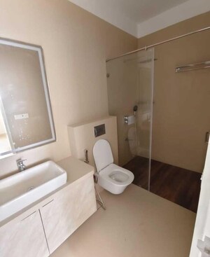Bathroom in 3 BHK Apartment at Indiabulls Sky Forest, Lower Parel – for Rent