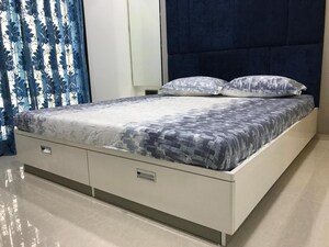 Bedroom in 3 BHK Apartment at Satyam Imperial Heights, Ghansoli – for Sale