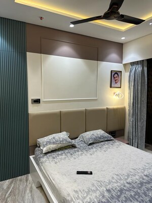 Bedroom in 3 BHK Apartment at Satyam Imperial Heights, Ghansoli – for Sale