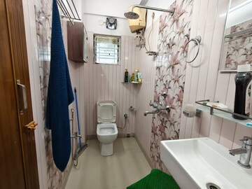 Bathroom in 3 BHK Apartment at New Town – for Sale