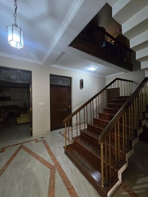 Staircase in 4 BHK Independent House at Ashok Nagar – for Rent