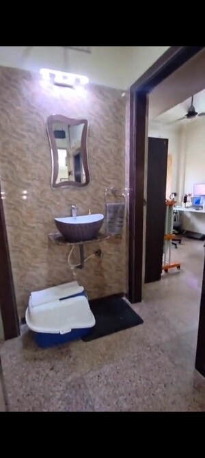 Bathroom in 2 BHK Apartment at Prem Karan Complex, Mira Road – for Sale