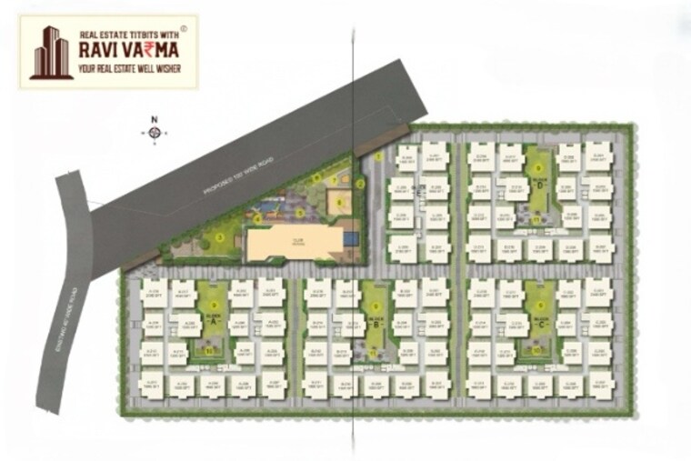 Master Plan, ira-aspiration 3 Bedroom 2195 Sq.Ft. Apartment In Kollur Hyderabad 9485172