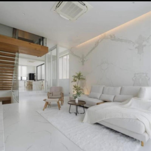 Bathroom in 2 BHK Apartment at Lodha Parkside, Kamala Mill – for Rent