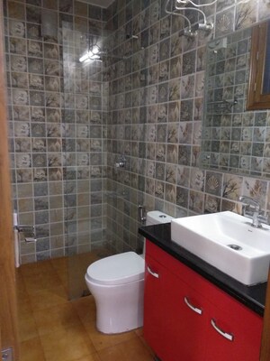 Bathroom in 1 BHK Apartment at Geetanjali Enclave – for Rent