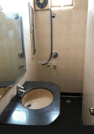Bathroom in 1 BHK Apartment at Geetanjali Enclave – for Rent