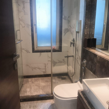 Bathroom in 4 BHK Apartment at Lodha Sea Face, Dairy Colony – for Sale