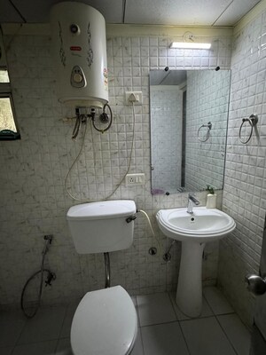 Bathroom in 3 BHK Apartment at Gaur City 2 - 16th Avenue, Sector 16c Greater Noida – for Rent