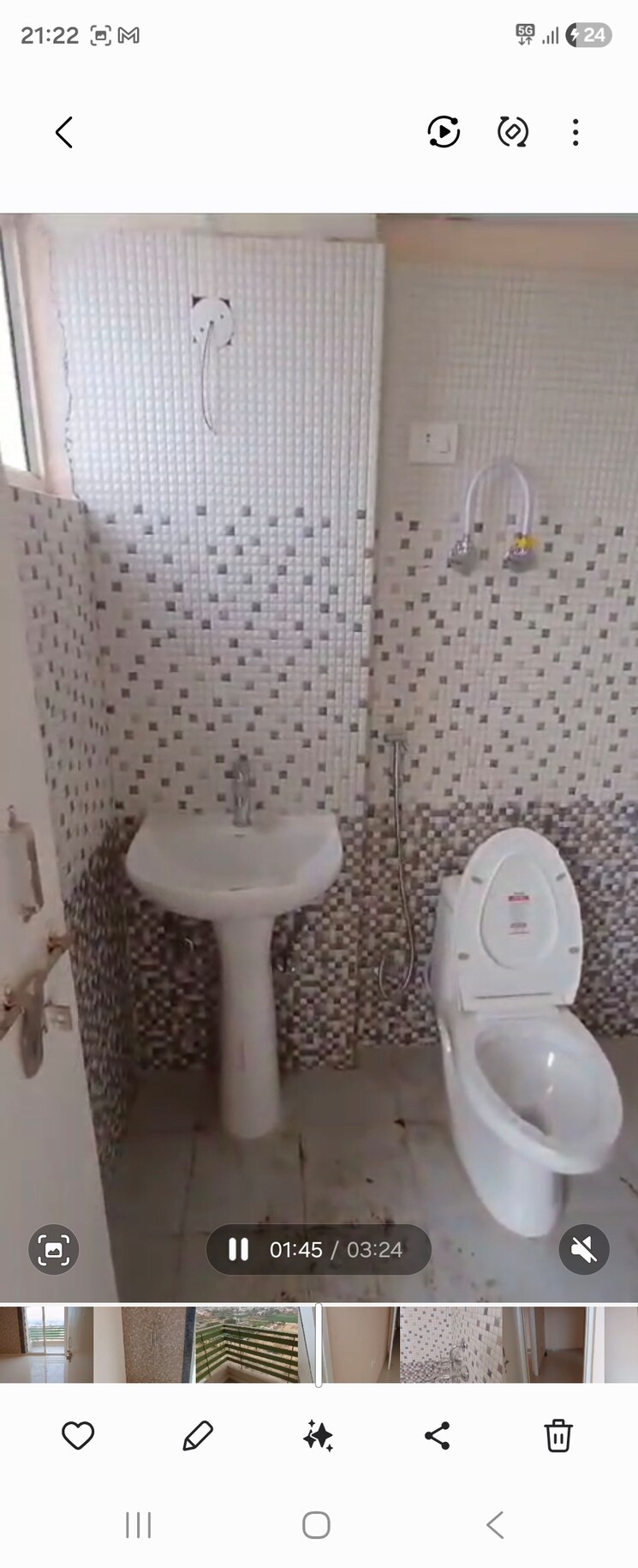 Bathroom, eureka-diya-green-city 2 Bedroom 968 Sq.Ft. Apartment In Raj Nagar Extension Ghaziabad 9485946