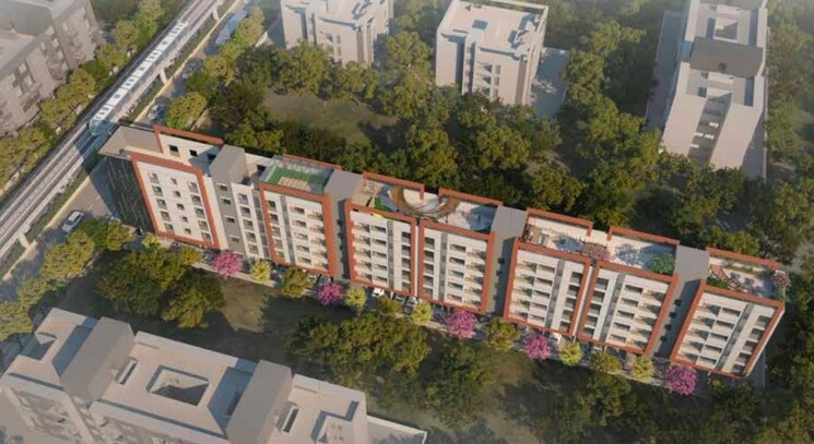Exterior View, elegant-univis 3 Bedroom 1020 Sq.Ft. Apartment In Baner Pune 9485947