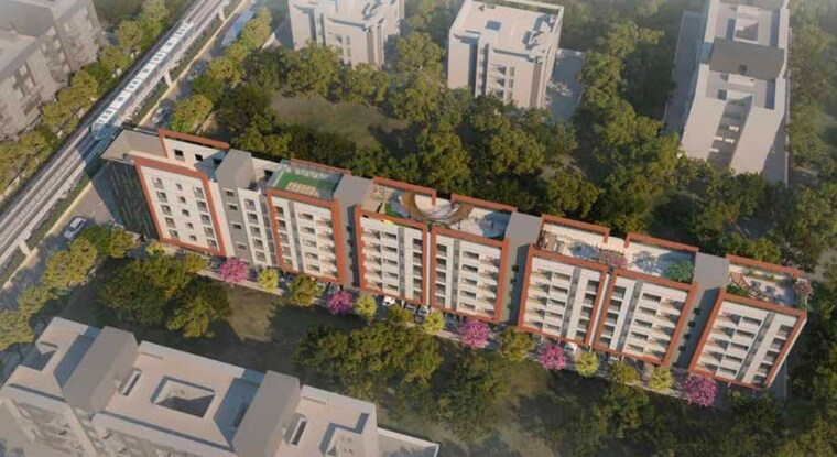 Exterior View, elegant-univis 3 Bedroom 1020 Sq.Ft. Apartment In Baner Pune 9485947