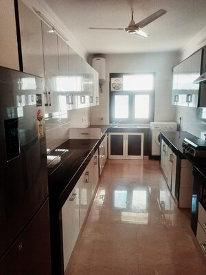 Kitchen in 3 BHK Builder Floor at Defence Colony – for Rent