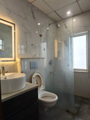Bathroom in 3 BHK Builder Floor at South City 1 – for Rent