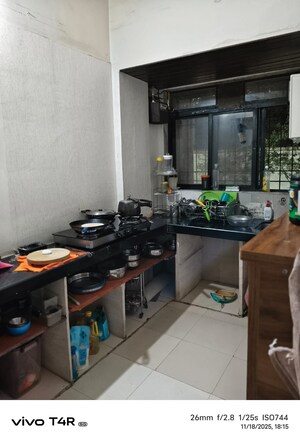 Kitchen in 1 BHK Apartment at Sanmitra CHS Kharghar, Kharghar Sector 11 – for Rent
