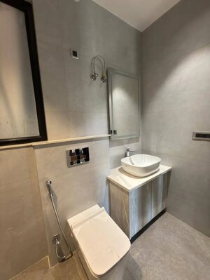 Bathroom in 3 BHK Builder Floor at Chattarpur – for Rent