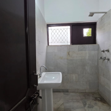 Bathroom in 3 BHK Builder Floor at Malviya Nagar – for Rent