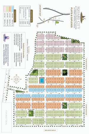  Plot – Map Location View at Shri Neelkanth Square City, Rohania - for Sale