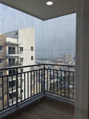 Balcony in 3 BHK Apartment at Rajapushpa Provincia, Narsingi – for Rent