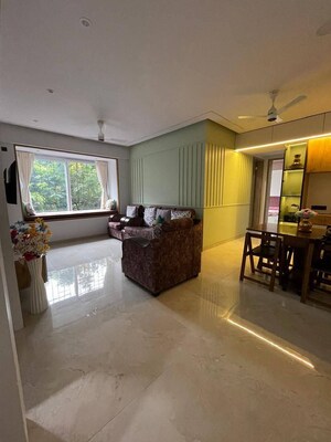 Living Room in 2 BHK Apartment at Gera Park View, Kharadi – for Rent