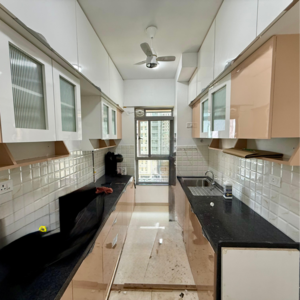 Kitchen in 2 BHK Apartment at Kalpataru Immensa, Kolshet Industrial Area – for Rent