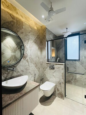 Bathroom in 4 BHK Builder Floor at Sushant Lok 3, Sector 57 – for Sale