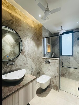 Bathroom in 4 BHK Builder Floor at Sushant Lok 3, Sector 57 – for Sale