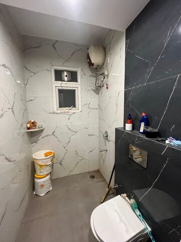 Bathroom in 3 BHK Builder Floor at Lake View Complex, Dhakoli – for Sale